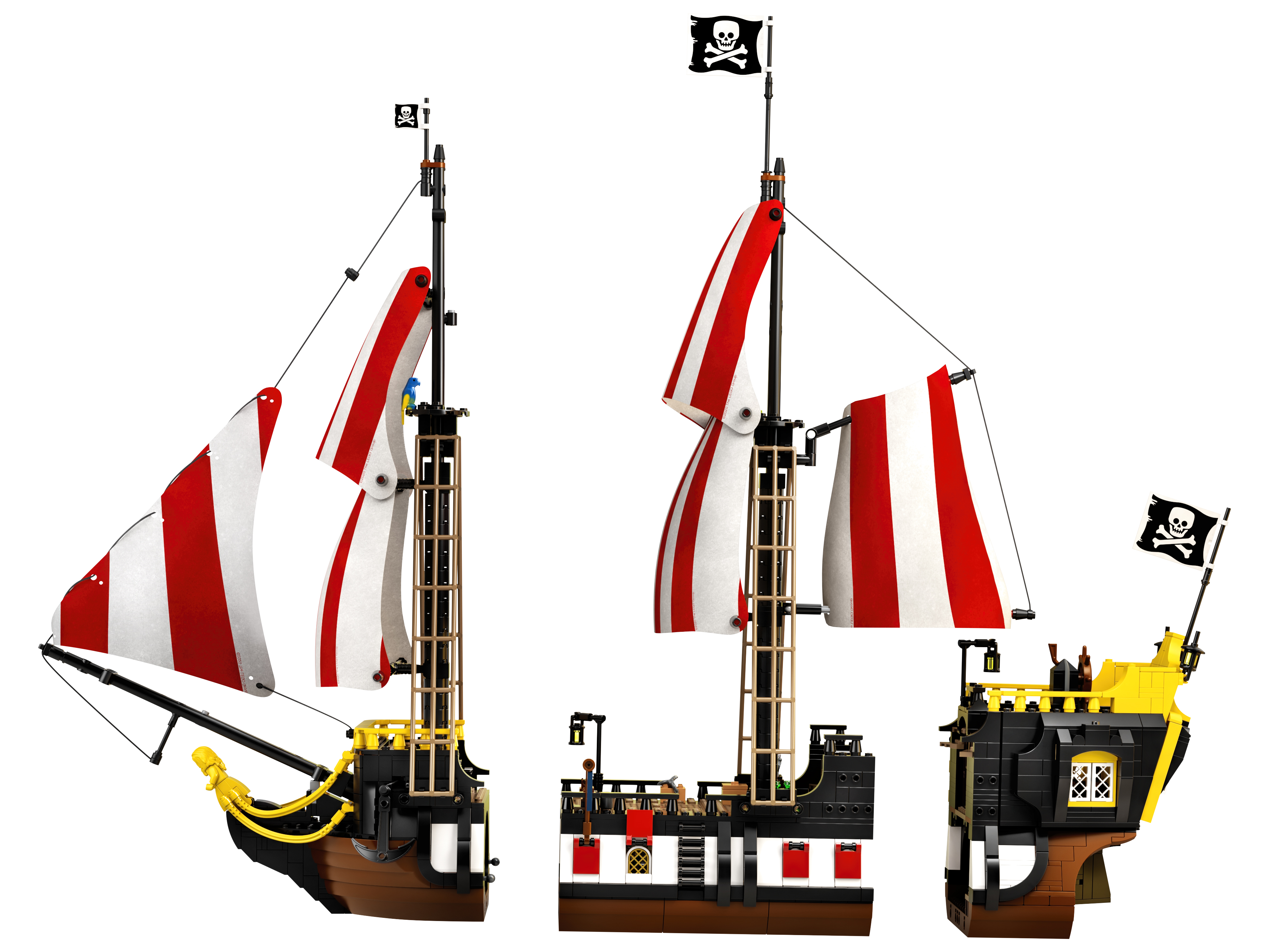 Mint Segel Set kompatibel mit LEGO  Schiff 21322 Pirates of Barracuda Bay 