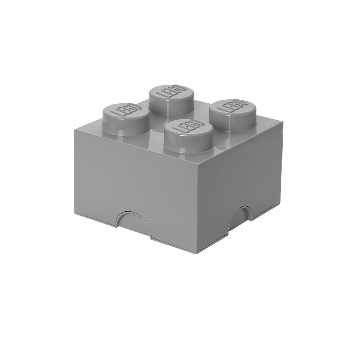4-Stud Storage Brick - Medium Stone Gray
