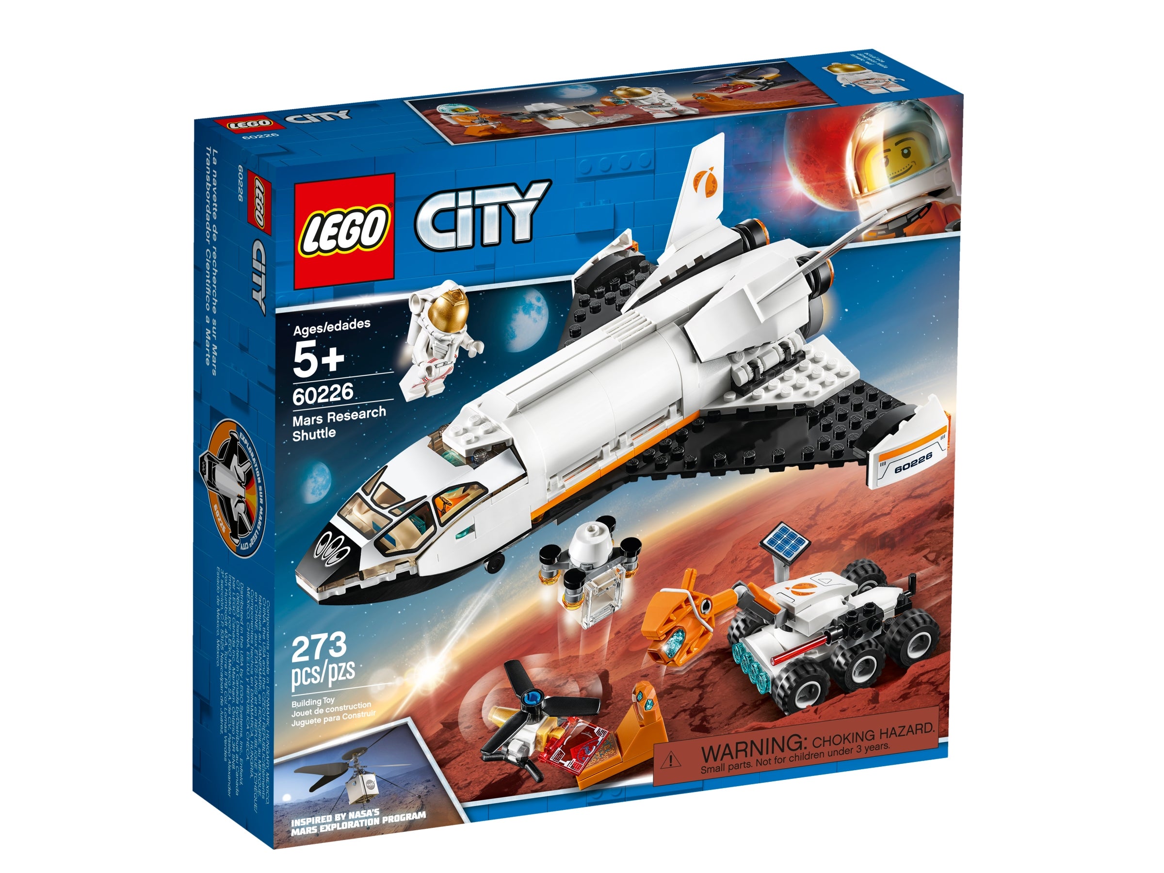 SHUTTLE DI RICERCA SU MARTE LEGO CITY SPACE PORT 60226