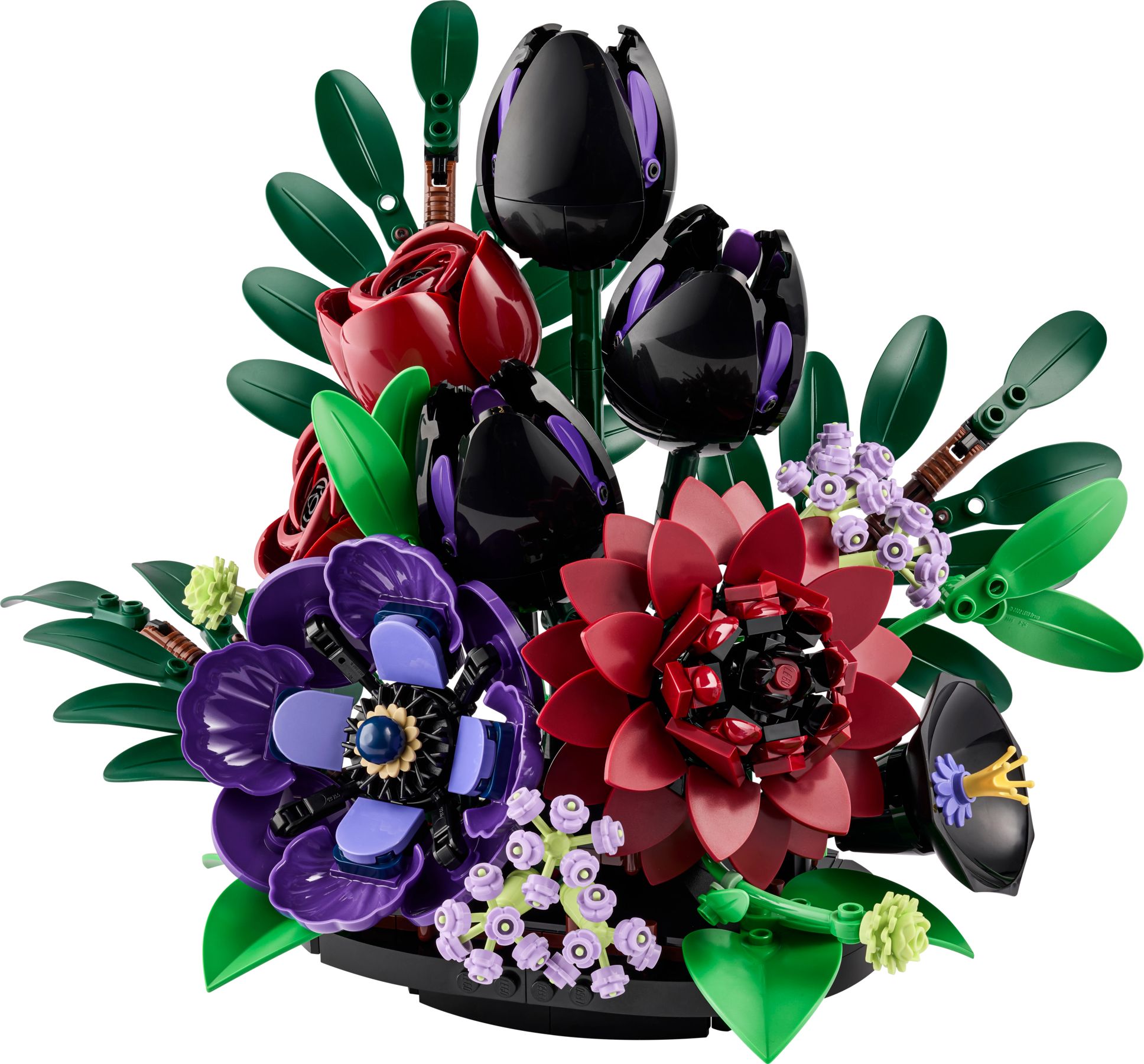Mørkt blomsterarrangement