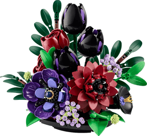 La composition florale sombre
