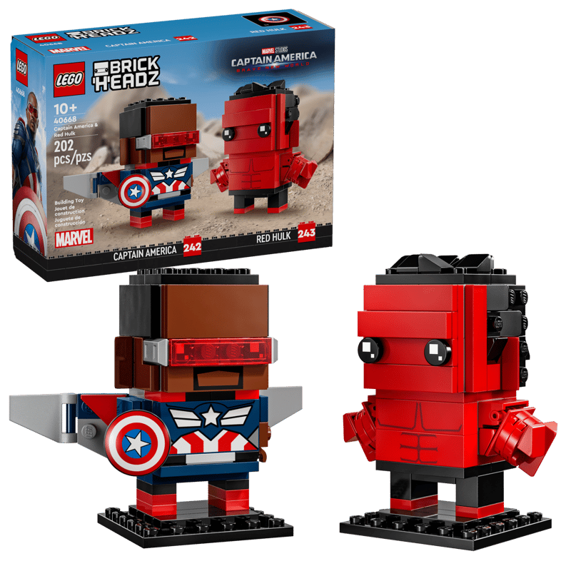 Captain America & Red Hulk Figures 40668 | Marvel | Buy online at the Official LEGO® Shop US