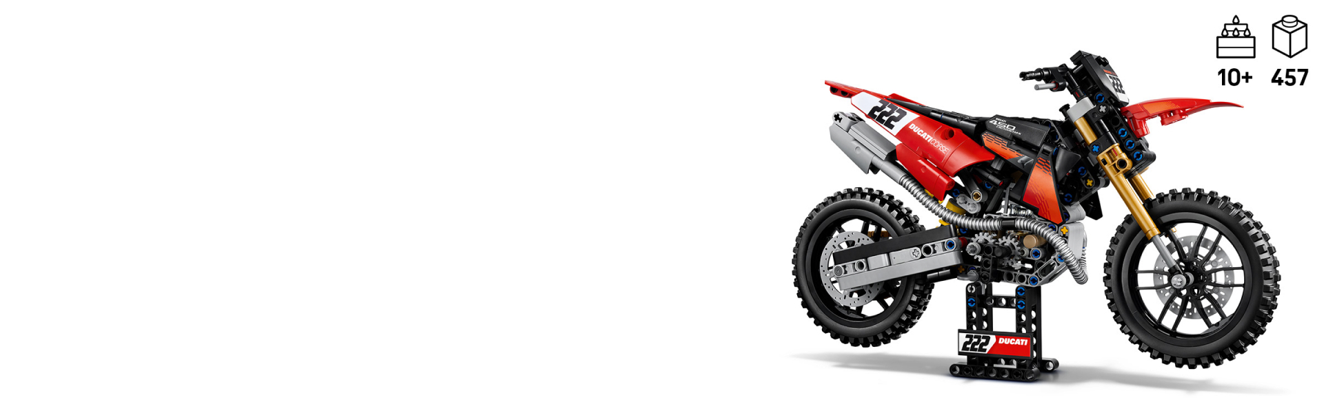 Ducati Desmo450 MX Factory Motorcycle 42238 | Technic™ | Buy