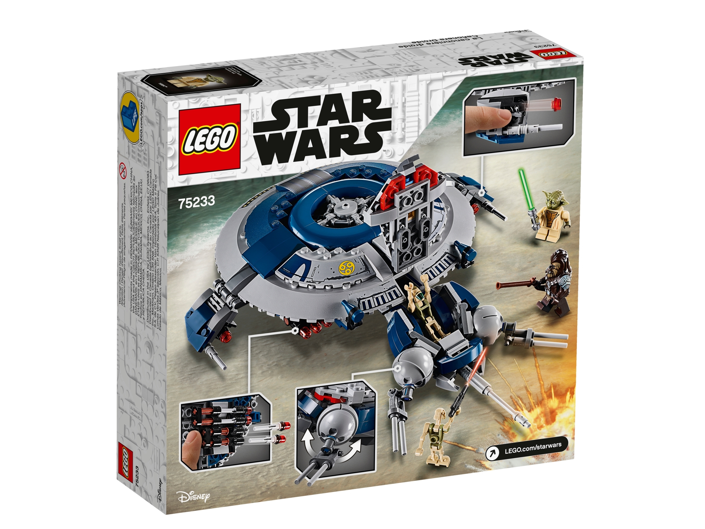 Type mini figure lego star wars droid gunship