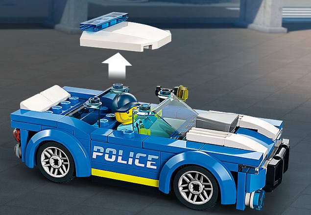 Lego City Police Car Toy 60312 For Kids Plus Years Old With