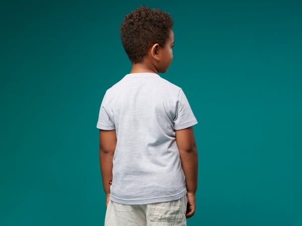 LEGO 5009092 T-shirt à manches courtes avec logo pour enfant – Gris mélangé — visuel 7 sur 8