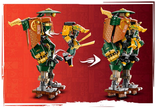 LEGO NINJAGO Lloyd and Arin's Ninja Team Mechs Ninja Building Toy 71794