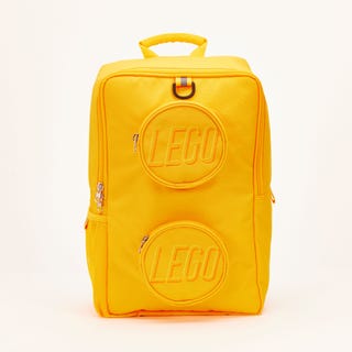 Ciemnopomarańczowy plecak w stylu klocka LEGO®