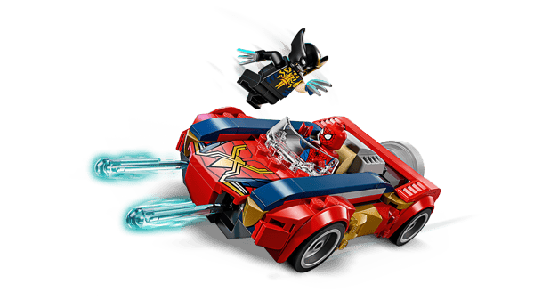 LEGO 76336 Spider-Man et sa voiture contre Wolverine vénomisé — visuel 5 sur 8