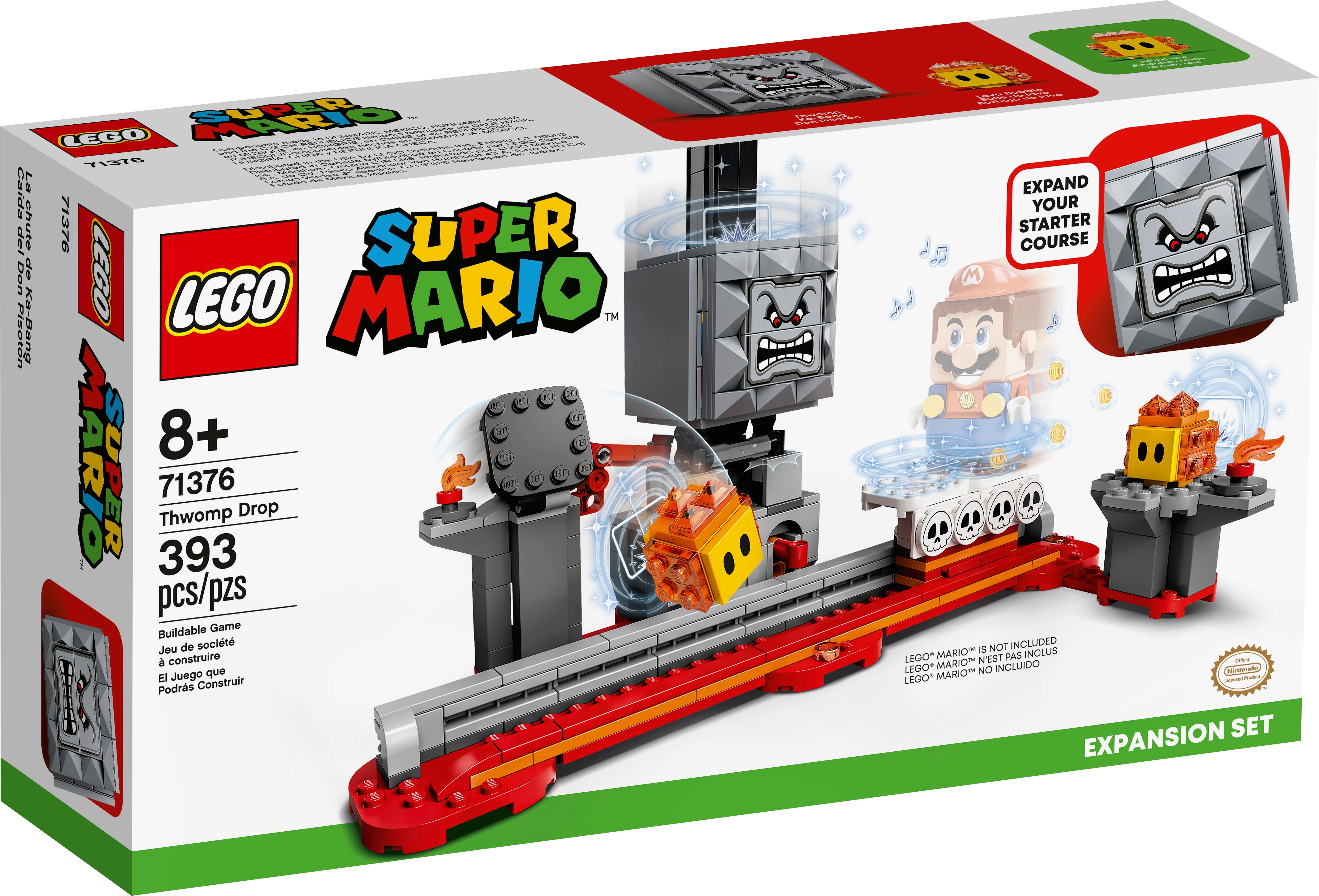 Vlasulja Pet ružičasta  Thwomp Drop Expansion Set 71376 | LEGO® Super Mario™ | Buy online at the  Official LEGO® Shop US