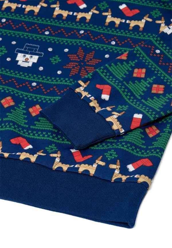 LEGO 5009960 Sweat-shirt de Noël pour adultes – Bleu foncé — visuel 3 sur 3