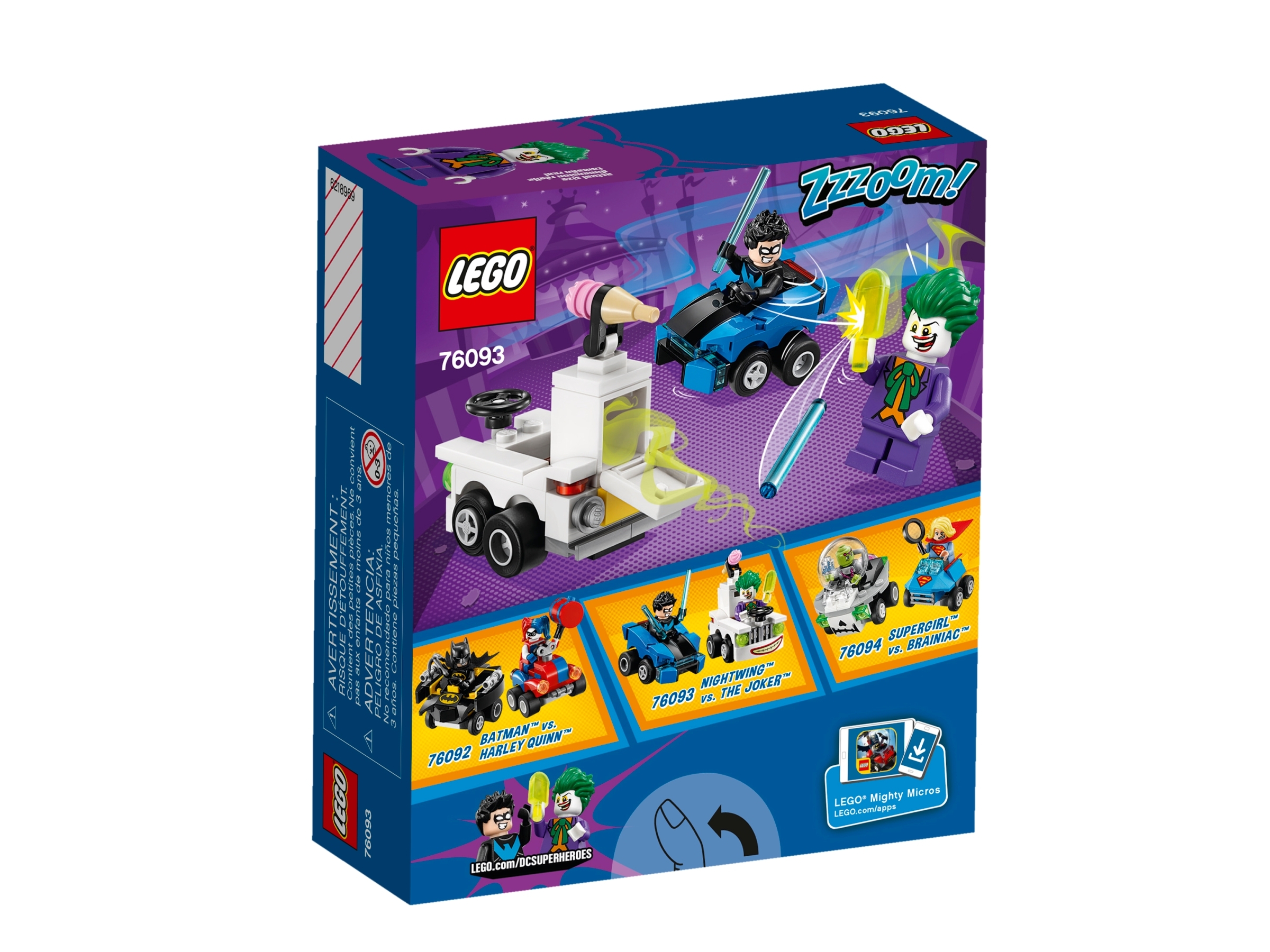 76093 passes ™ vs LEGO ® Mighty Micros NOUVEAU & NEUF dans sa boîte! The Joker ™ 