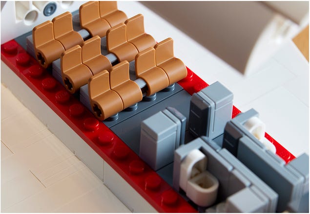 Close-up of passenger seats