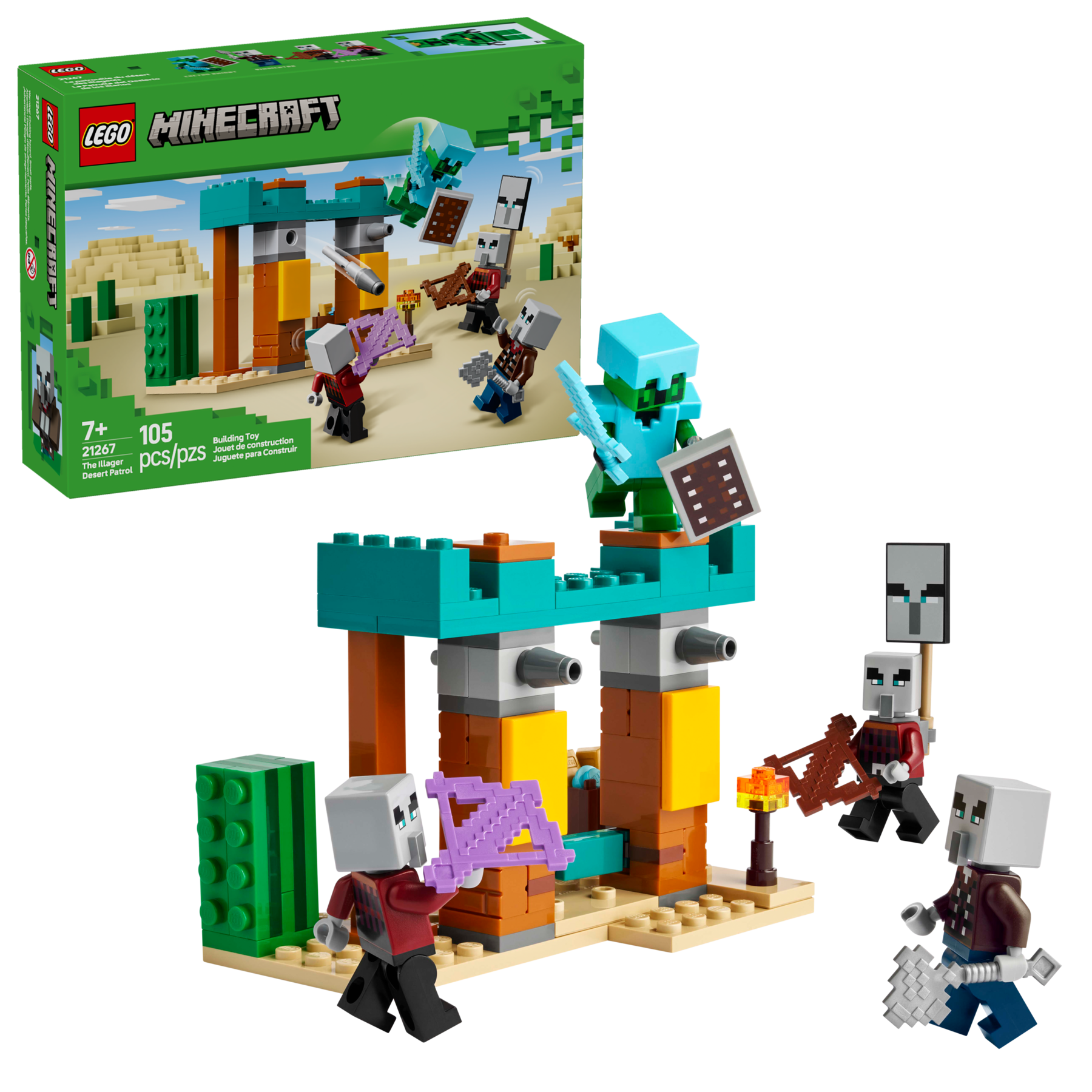 てっち 邪悪な村人の砂漠パトロール 21267 | マインクラフト® |レゴ®ストア