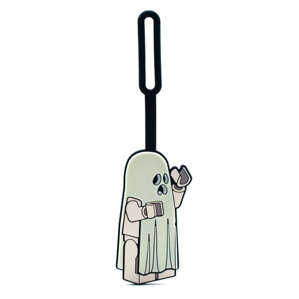 Ghost Glow-In-The-Dark Bag Tag - Image 1