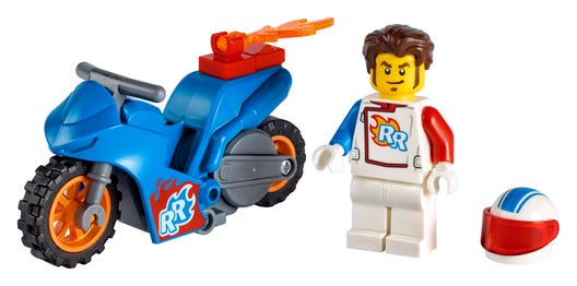 LEGO 60298 - Raket-stuntmotorcykel