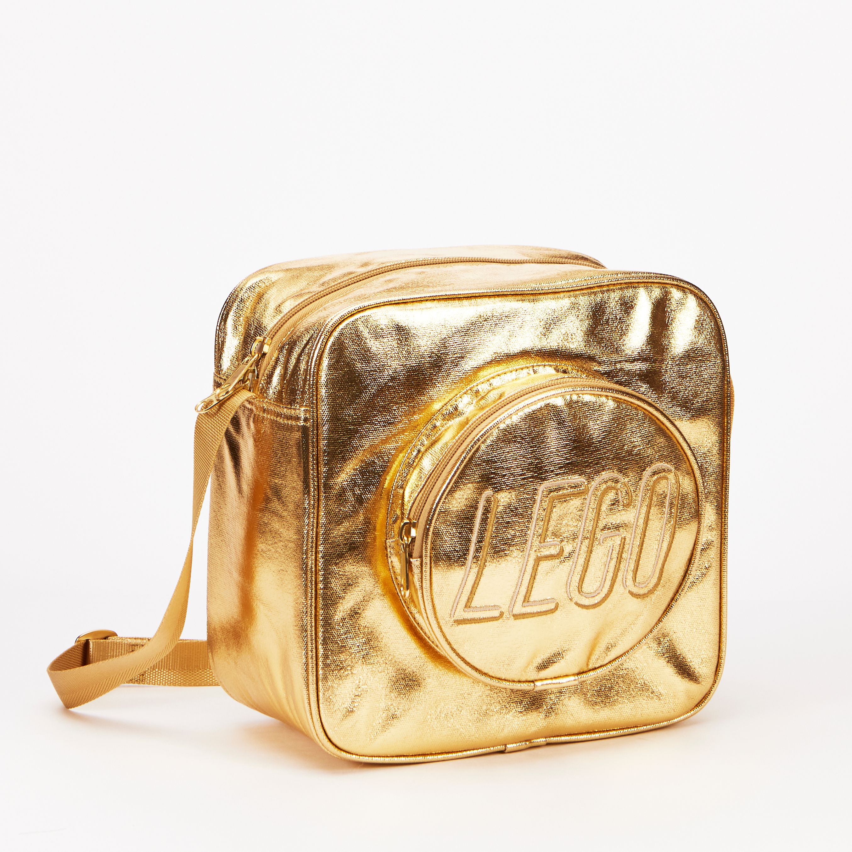 Small Brick Crossbody – Gold
