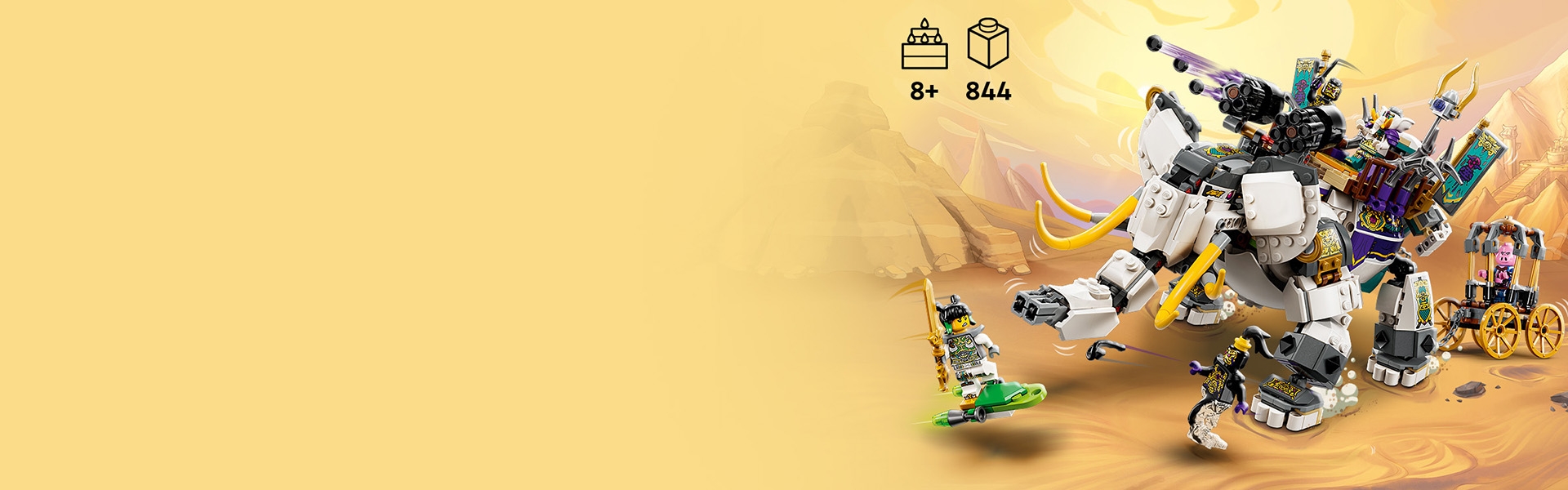 Yellow Tusk Elephant 80043 | Monkie Kid™ | Buy online at the