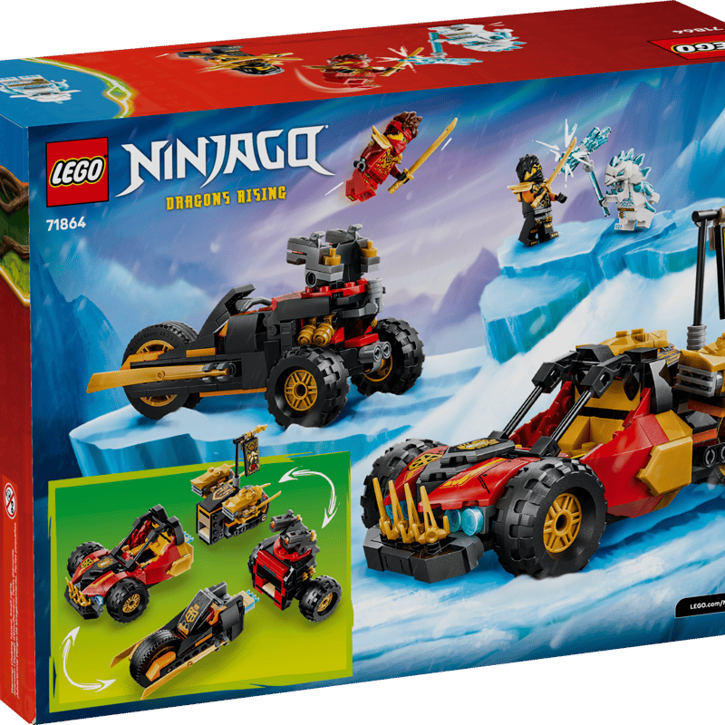 Kai and Cole's Combiner Vehicles 71864 | NINJAGO® | Buy online at Kai and Cole's Combiner Vehicles 71864 | NINJAGO® | Buy online at