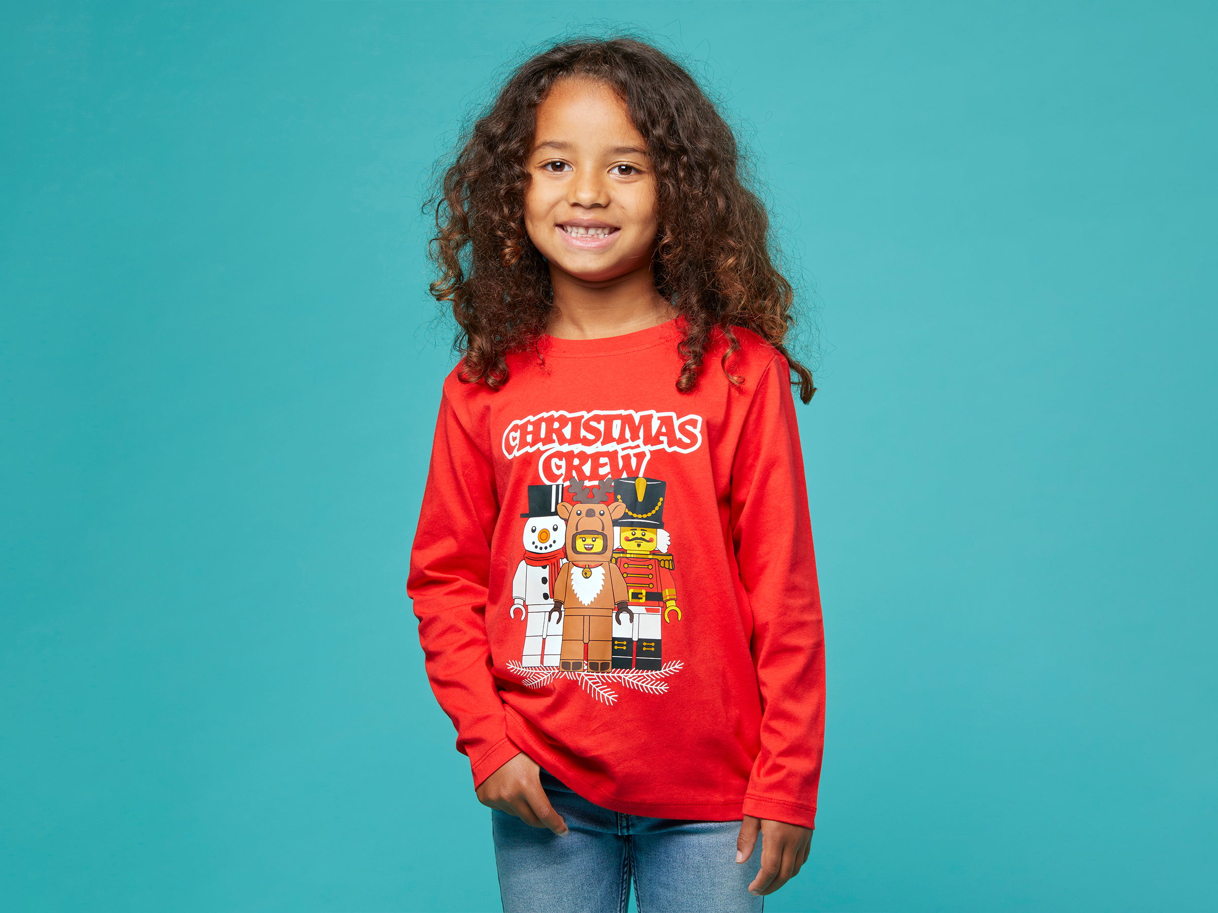 Kids Long-Sleeve T-shirt – Red 5009140 | Minifigures | Buy online
