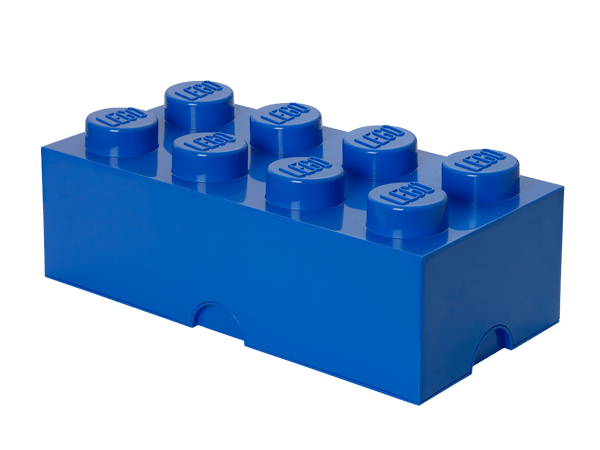8-Stud Storage Brick – Blue - Image 1