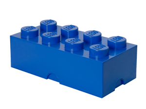 La brique de rangement 8 tenons – bleu