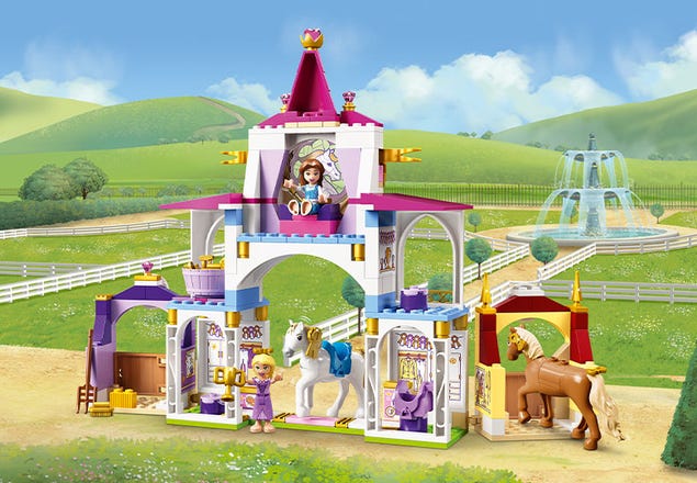 Royal Shop Stables Rapunzel\'s at LEGO® Official | the online Disney™ and Buy 43195 Belle | US