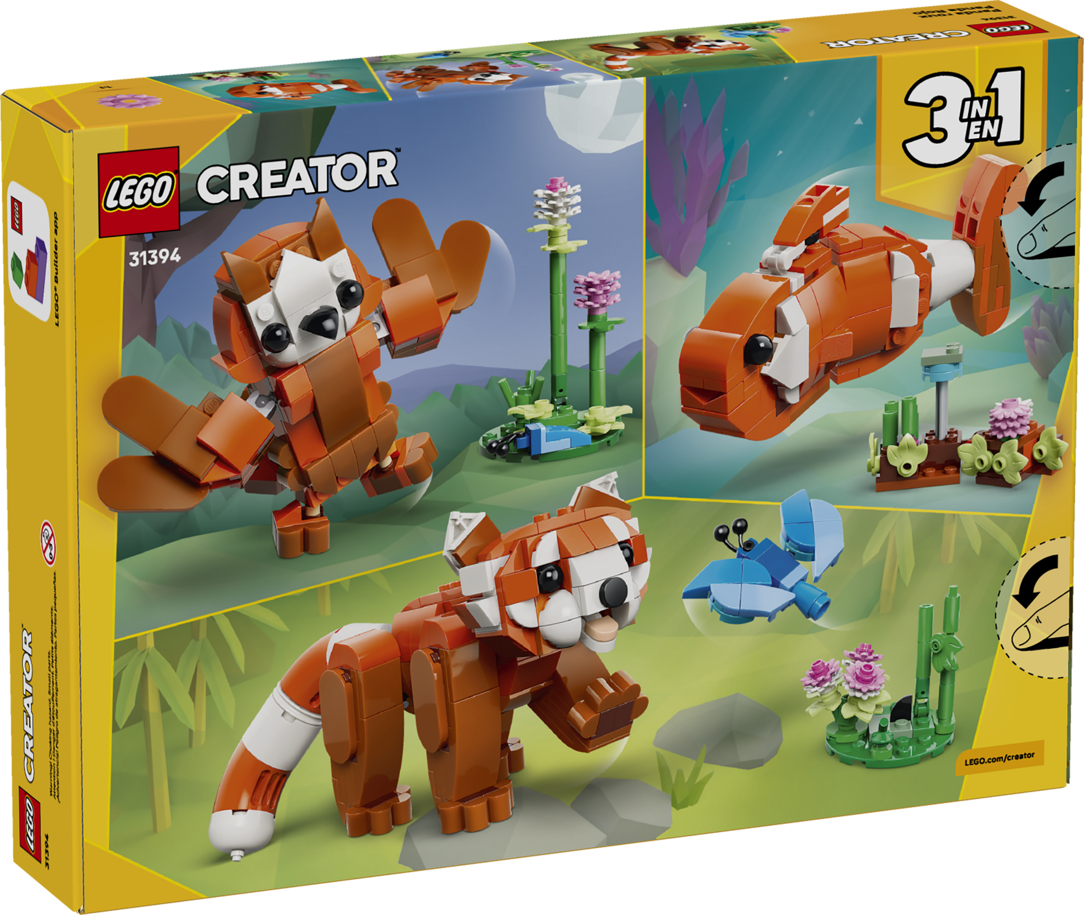 Cute Animals: Red Panda 31394 | Creator 3-in-1 | Buy online at the