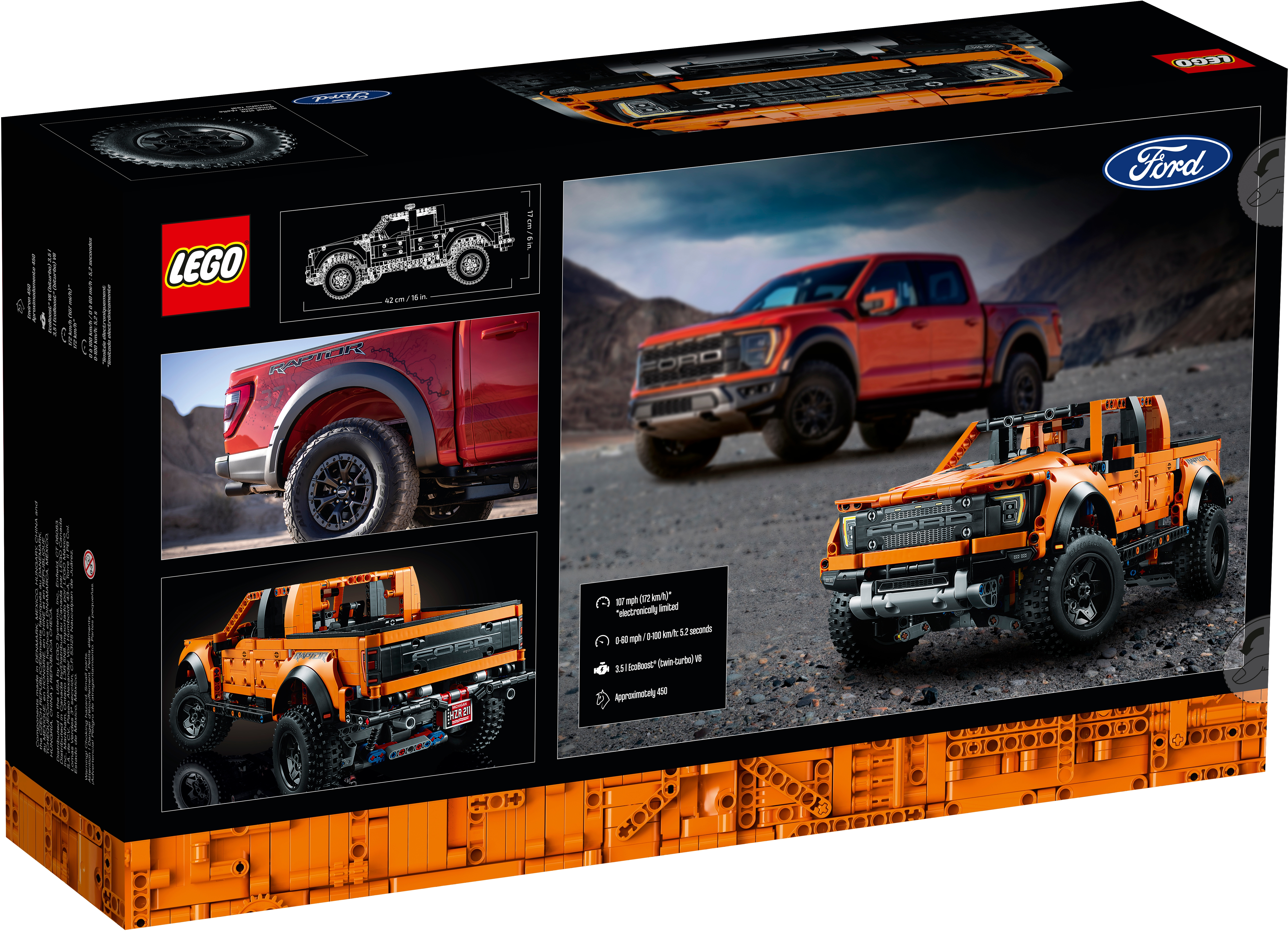 1,379 Pieces LEGO Technic Ford F-150 Raptor 42126 Building Kit; Enjoy a Rewarding Project; New 2021 