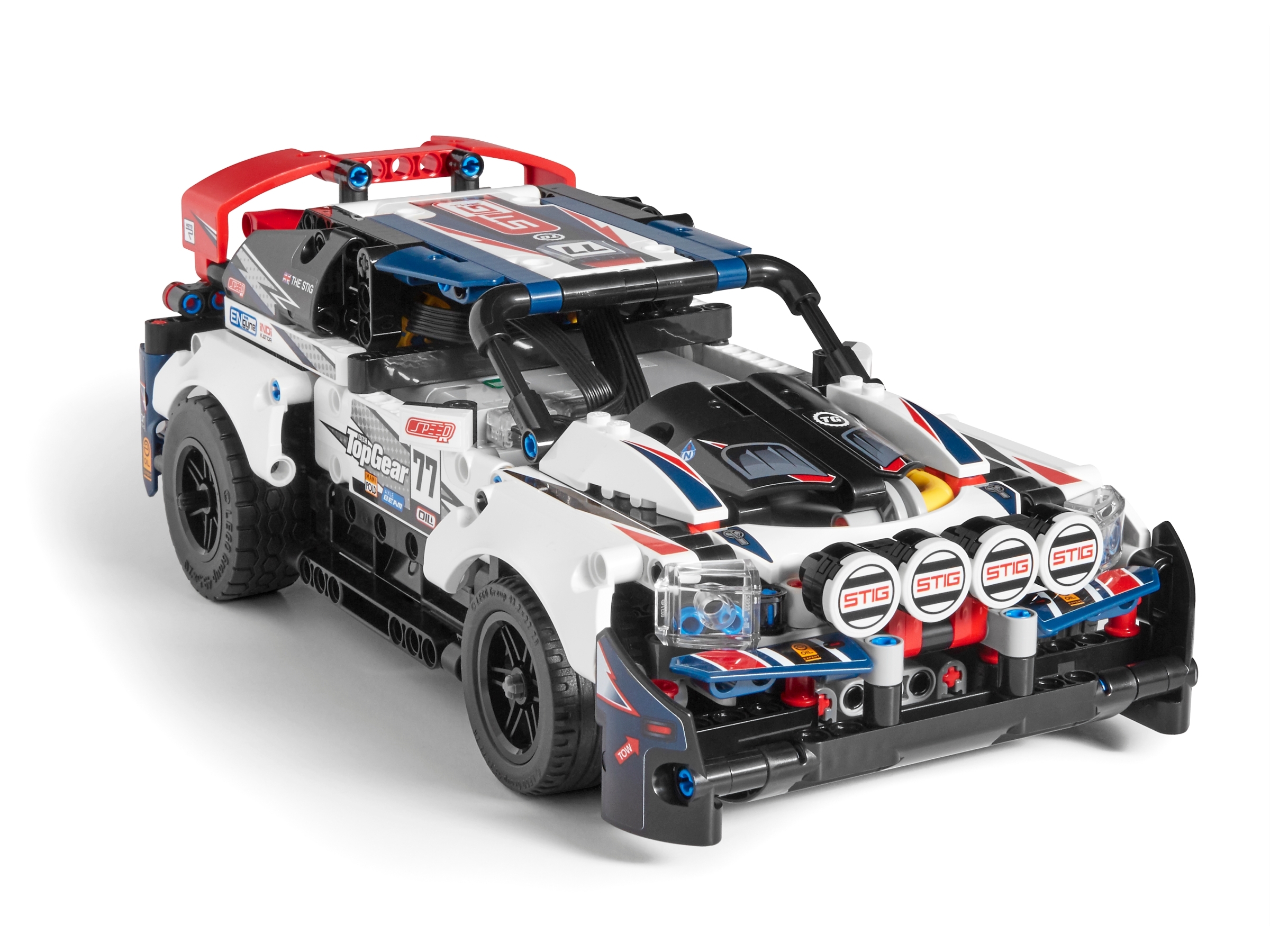 Briksmax Led Lighting Kit for Technic App-Controlled Top Gear Rally Car Not Include The Lego Set Compatible with Lego 42109 Building Blocks Model 