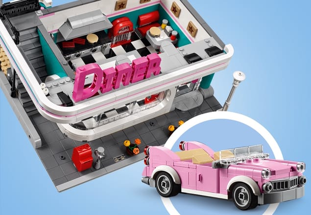 Downtown Diner 10260 | Creator Expert | Buy online at the Official LEGO® Shop US 10260 lego