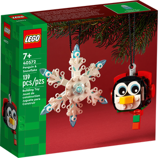 Penguin & Snowflake Christmas Ornament