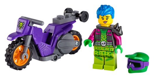 LEGO 60296 - Wheelie-stuntmotorcykel