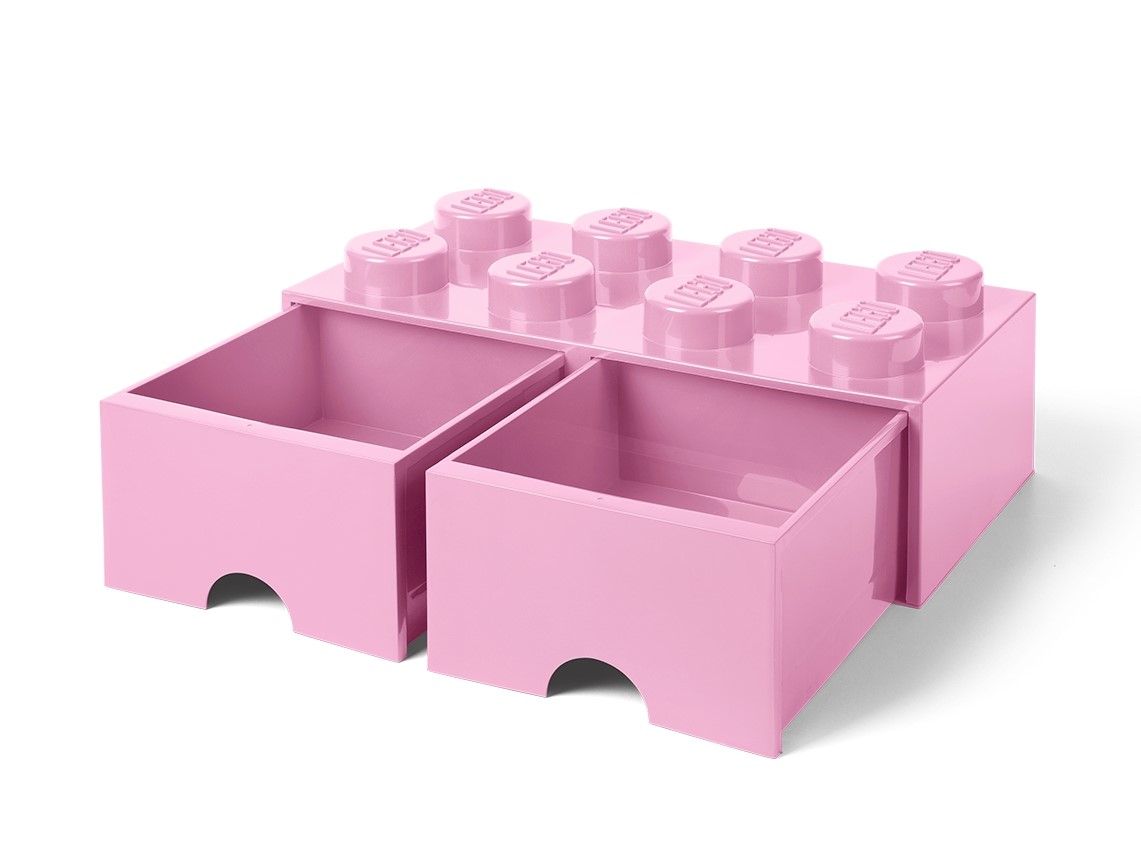 Brique bleu clair aqua de rangement LEGO® à tiroir et à 8 tenons 5006182.  Maintenant 39,29 €, 21% de réduction
