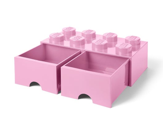 LEGO 5006134 - 8-knops opbevaringsklods med skuffe – lyslilla