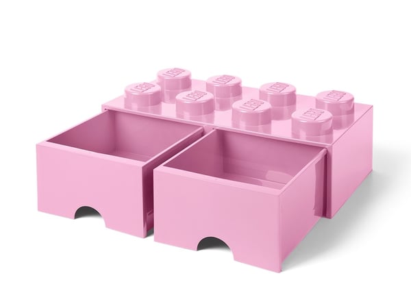 LEGO 5006134 Brique 8 tenons avec tiroirs – mauve — visuel 2 sur 5