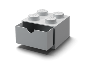 Brique 4 tenons avec tiroir – gris