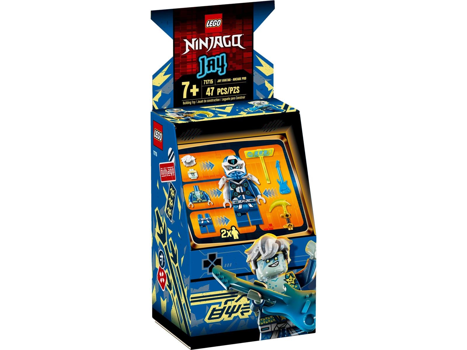 Jay Avatar - Arcade Pod 71715 | NINJAGO® | Buy online at the Official LEGO®  Shop GB