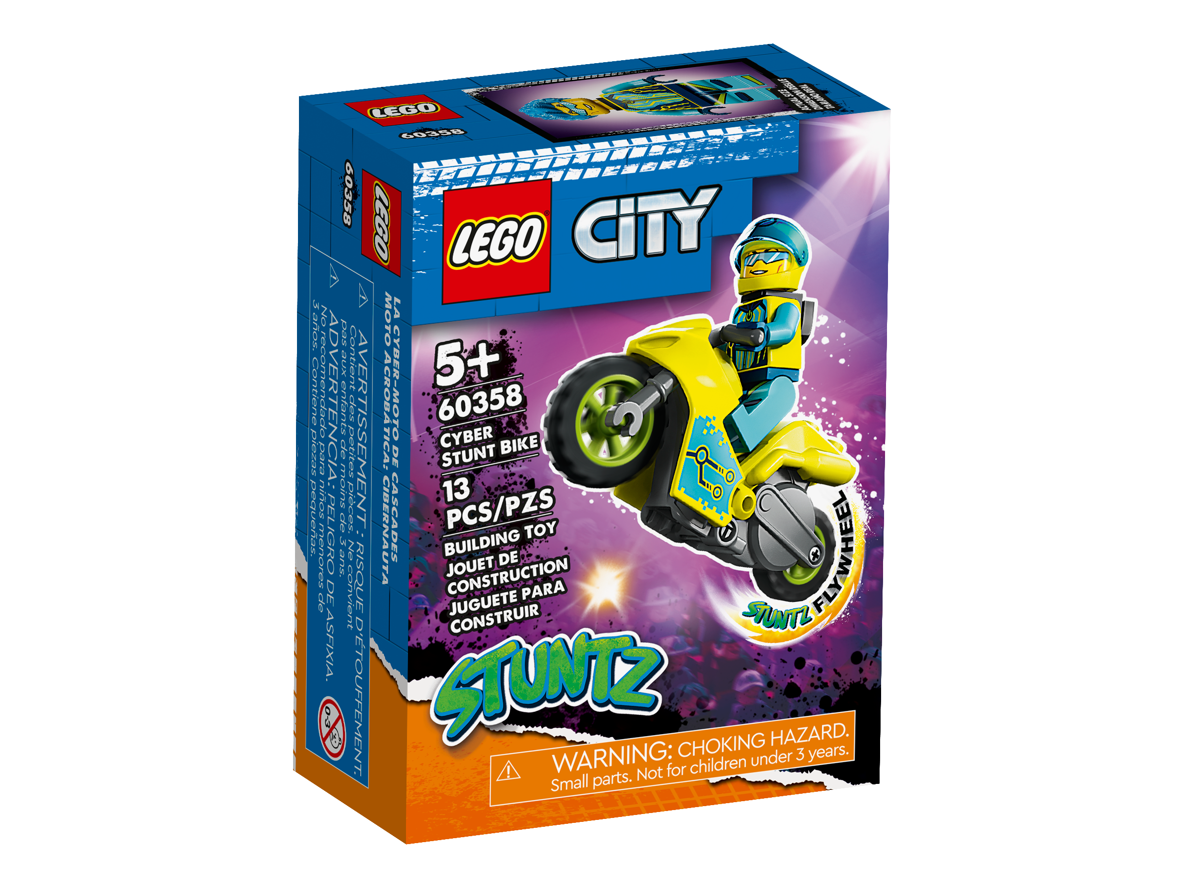 60358 - LEGO® City - La Cyber Moto de Cascade LEGO : King Jouet, Lego,  briques et blocs LEGO - Jeux de construction
