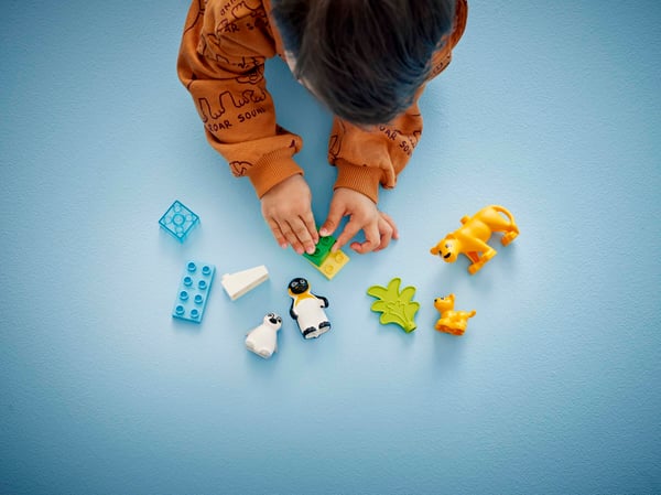 LEGO 10442 Familles d’animaux sauvages : pingouins et lions — visuel 7 sur 8