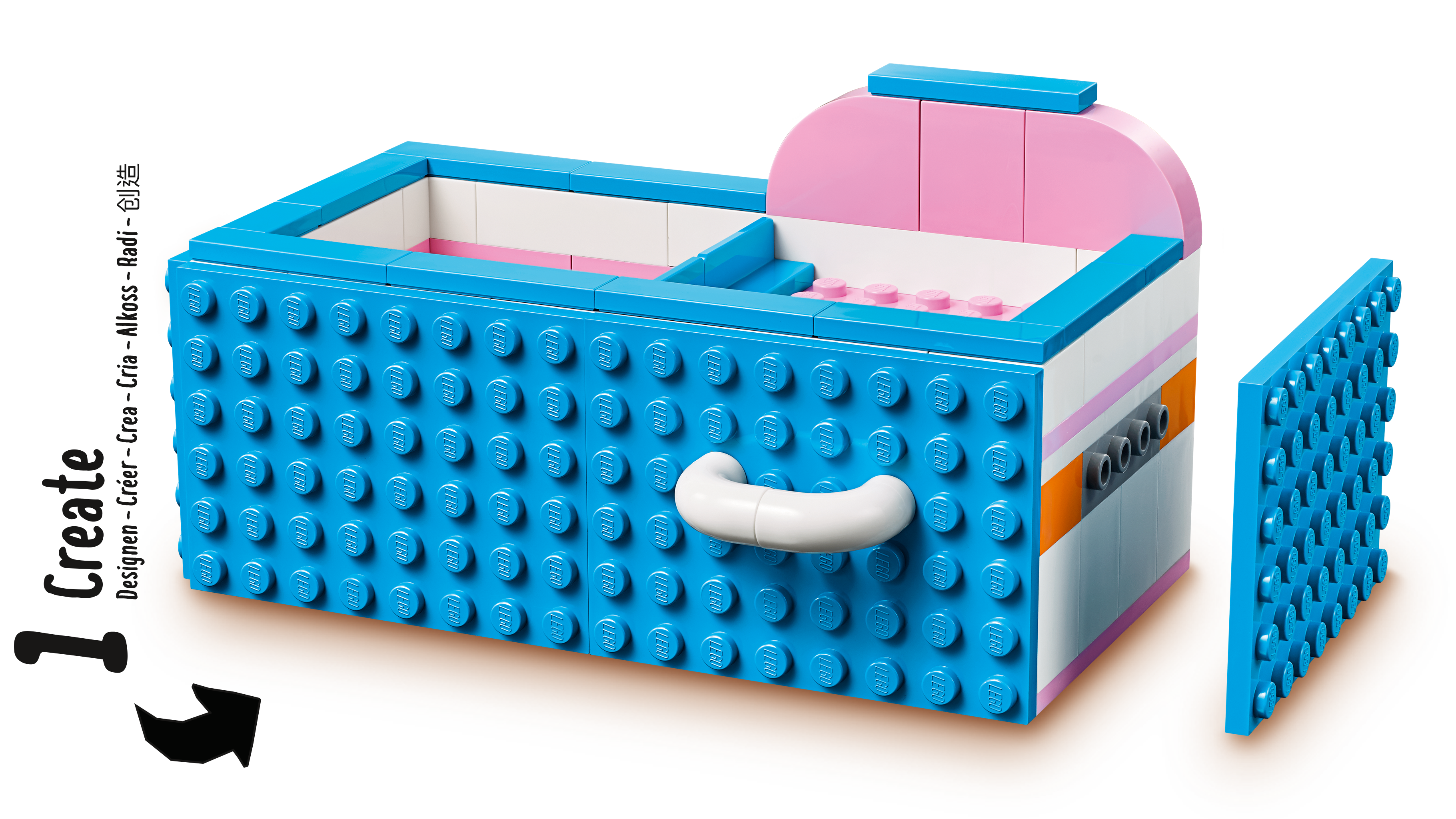 LEGO DOTS - Juguete creativo de construcción de cajones de animales 41805,  caja del tesoro para construir, caja de joyería, organizador de escritorio