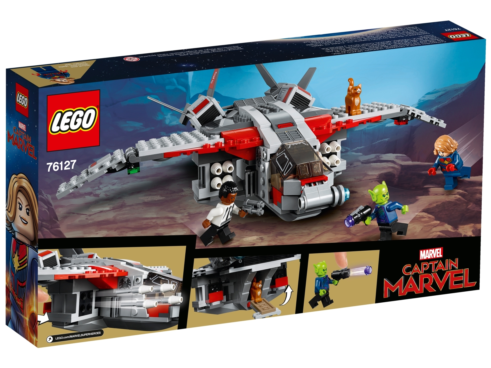 Lego Marvel Super Heroes 76127 Captain Marvel et les SKRULL-Attaque NEUF ET Neuf dans sa boîte 
