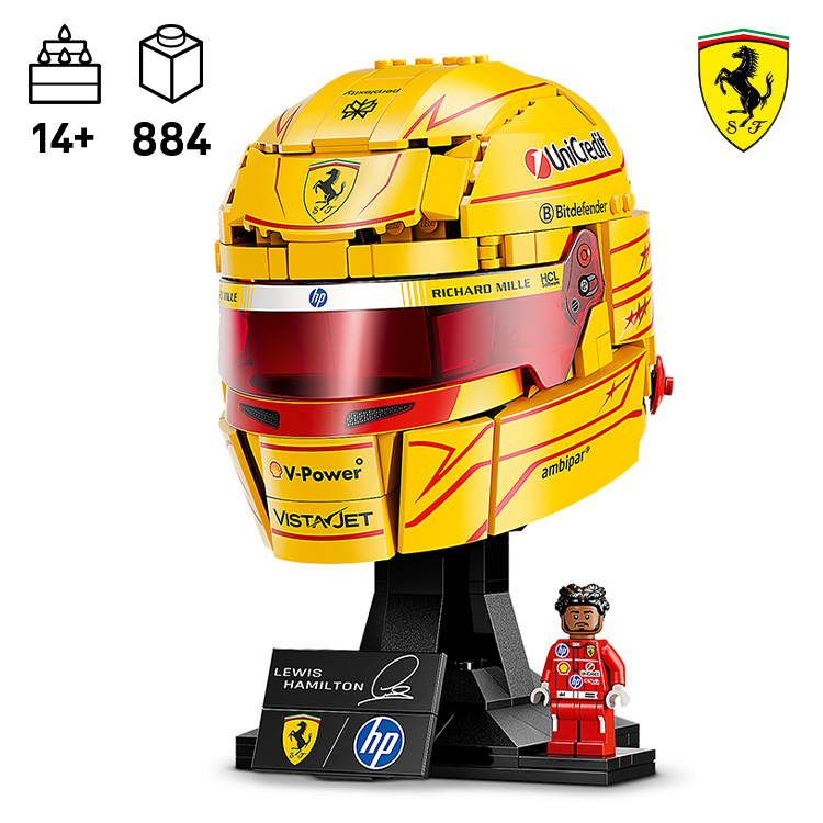 Scuderia Ferrari HP Lewis Hamilton Helmet 43022 | LEGO® Editions