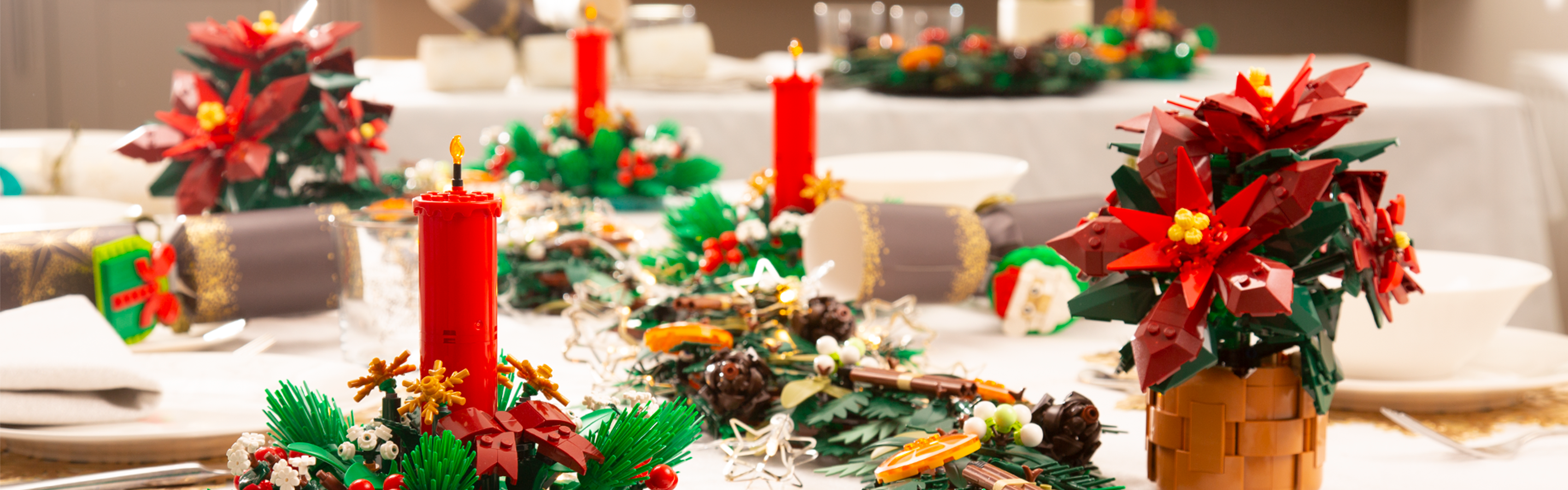 クリスマスのテーブルセッティングをユニークに仕上げよう |レゴ