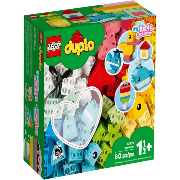  LEGO 10914 DUPLO Classic Deluxe Juego de construcción de caja  de ladrillos con almacenamiento, juguete de aprendizaje de primeros  ladrillos para niños de 1.5 años : Juguetes y Juegos