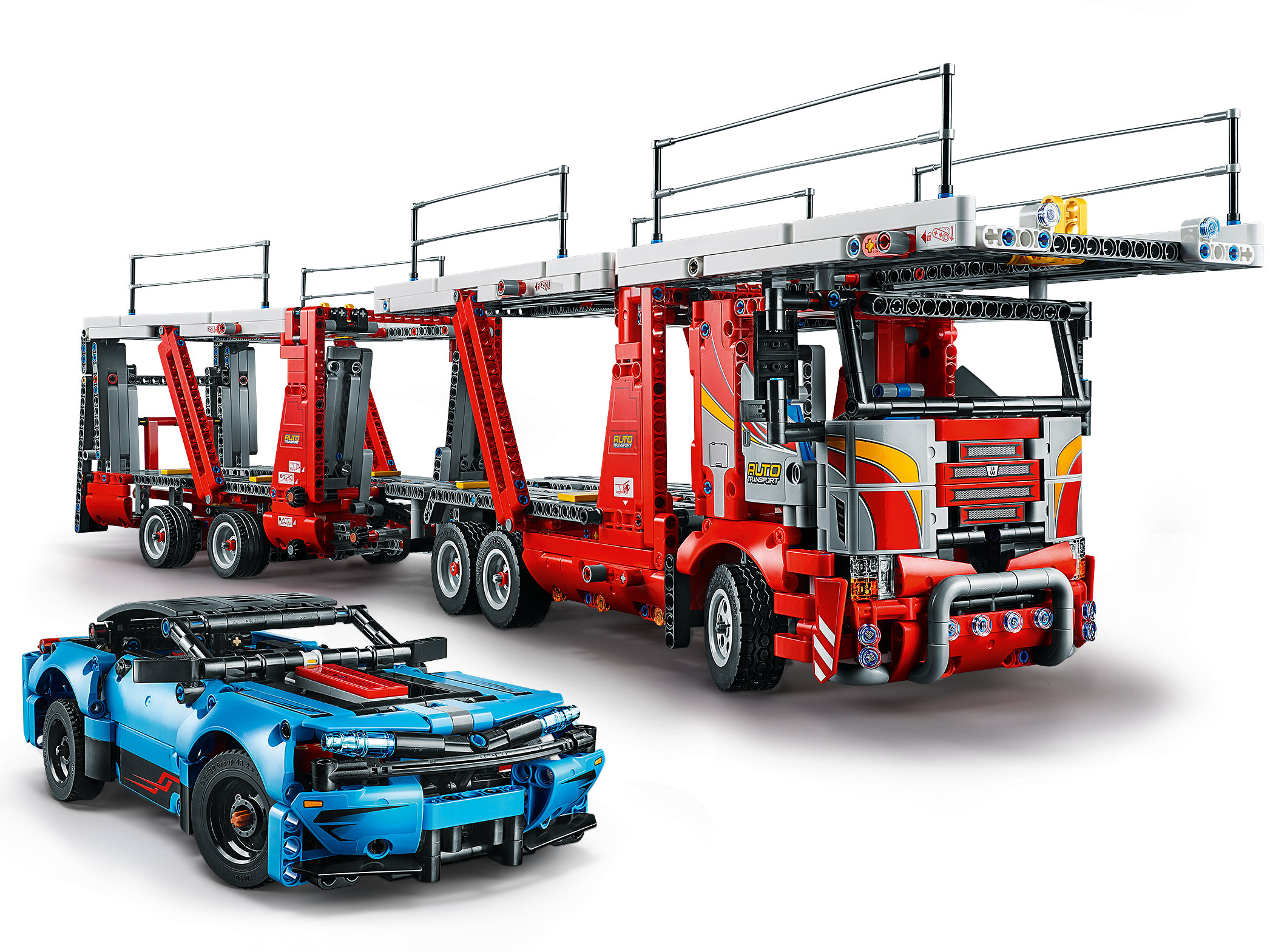 LEGO Technic 42098 auto Transporter TRANSPORTER per 4-5 auto v6-MOTORE n8/19 