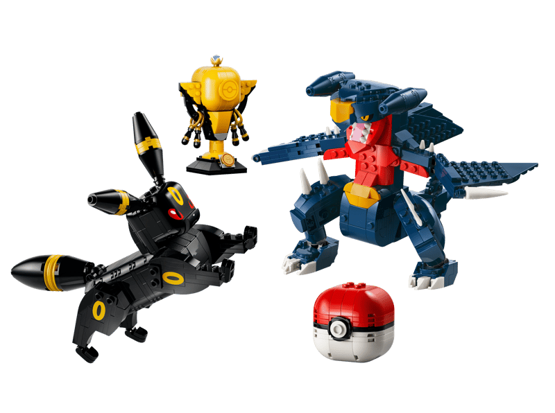 Le set LEGO 72165 SMART Play: Le combat entre Noctali et Carchacrok