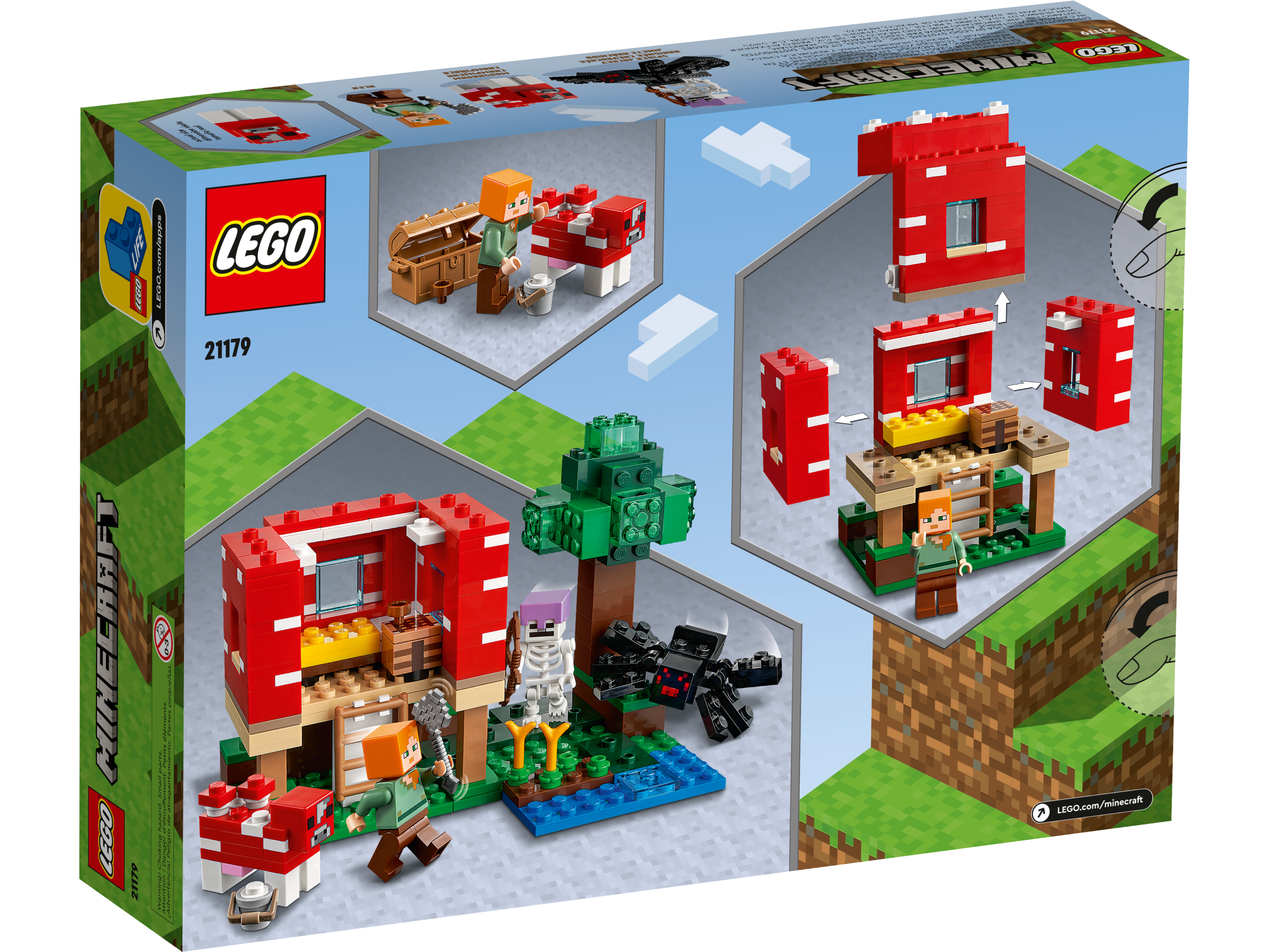 The Mushroom House 21179 | Minecraft® | Buy online at the Official LEGO®  Shop US