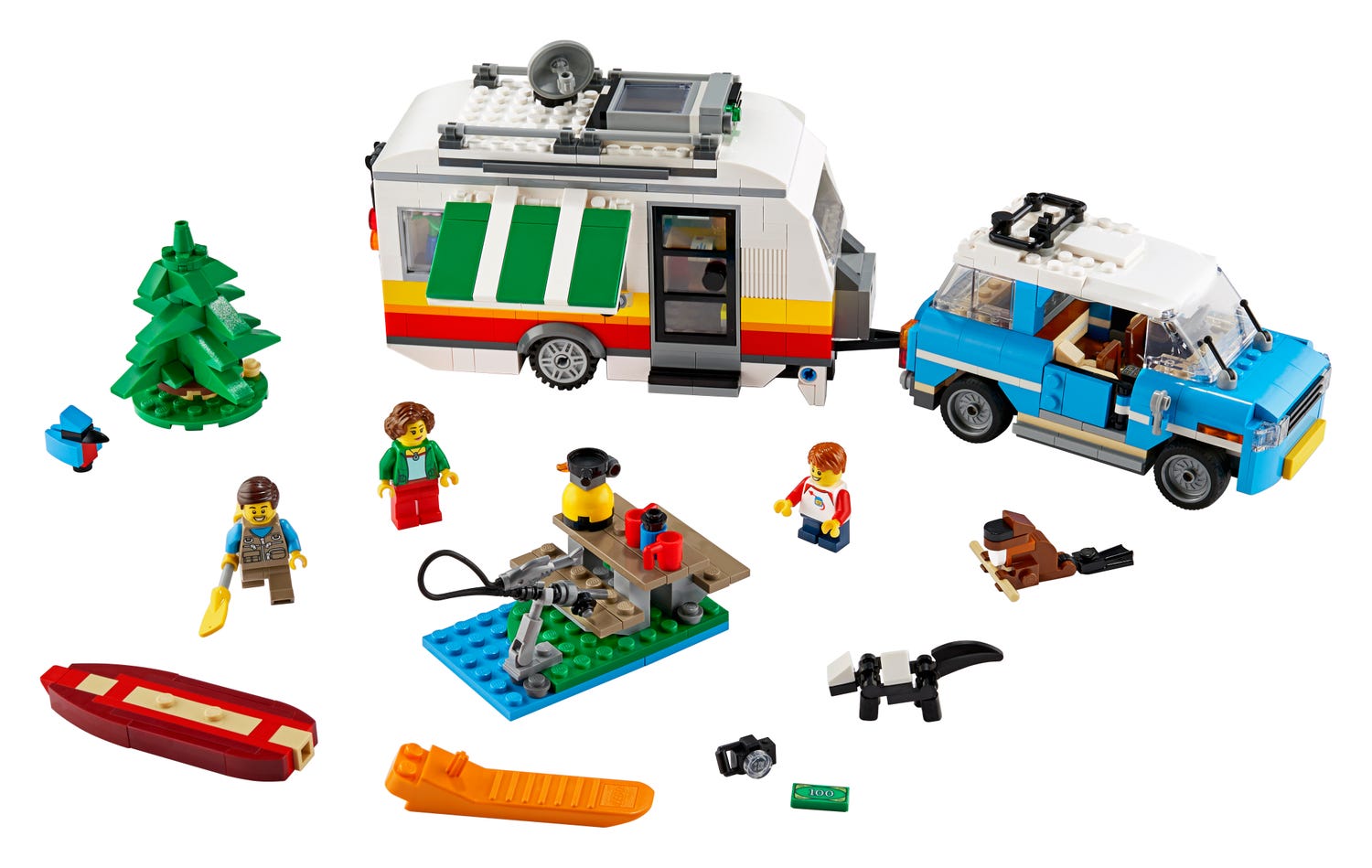 Sacrificio Contribuyente Desconocido Vacaciones Familiares en Caravana 31108 | Sets 3 en 1 Creator | Oficial LEGO®  Shop ES