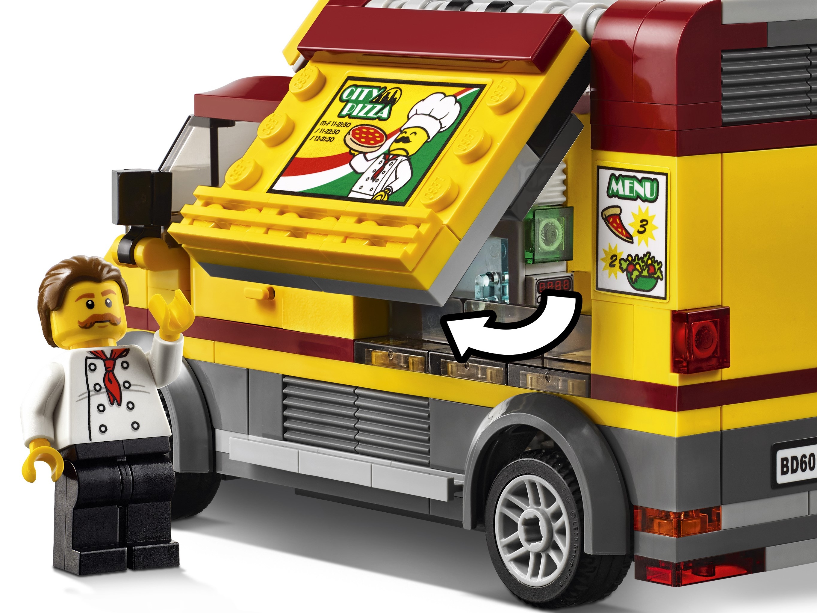 fællesskab Sammenlignelig Stor mængde Pizza Van 60150 | City | Buy online at the Official LEGO® Shop US